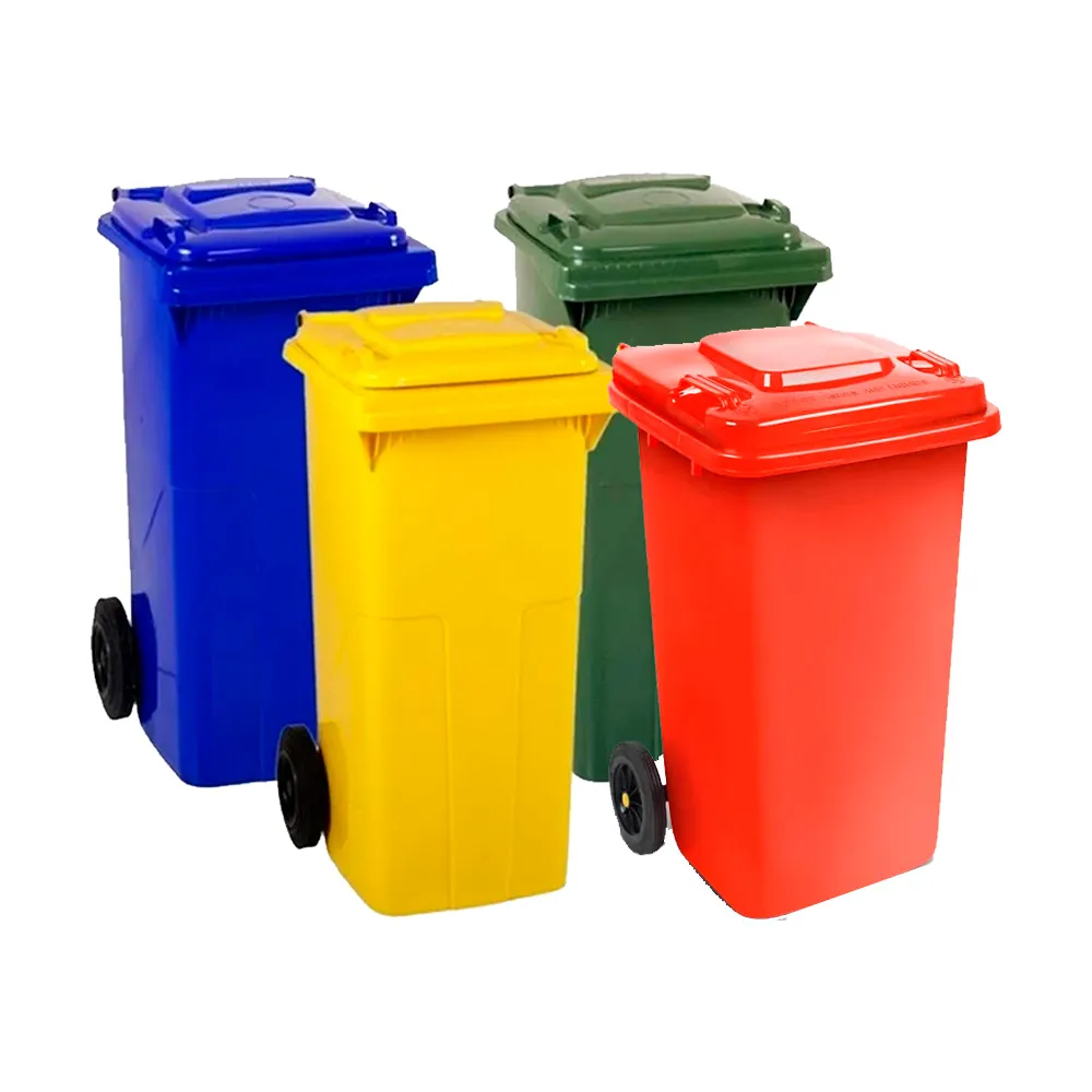 Basureros Reciclaje Con Ruedas 240 litros