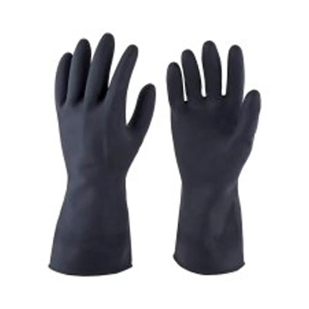 Guantes De Goma  negro
